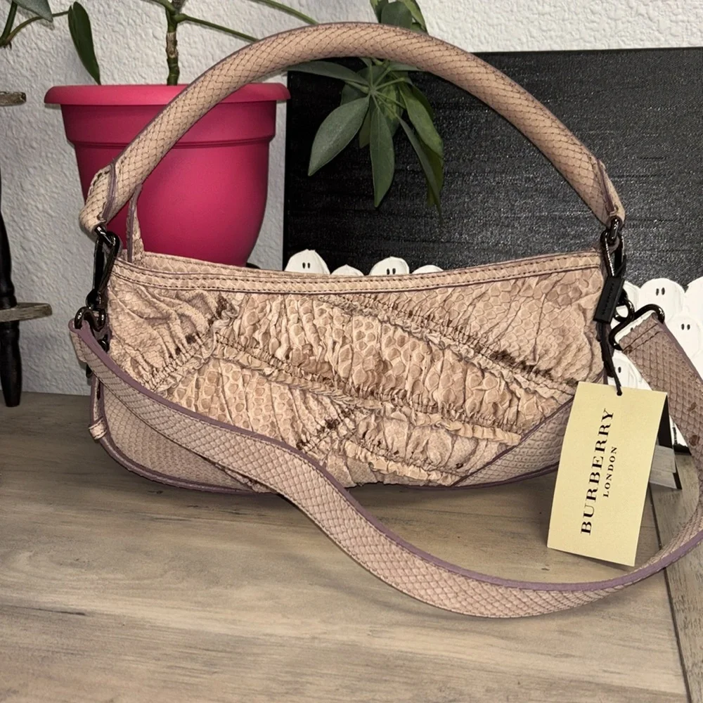 Burberry RARE python shoulder bag - Picture 4 of 14
